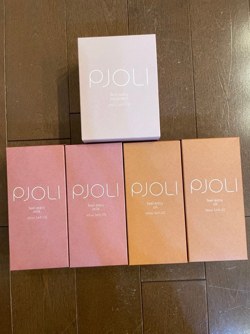 スタイリング剤 PJOLI feel easy treatment& oil & milk