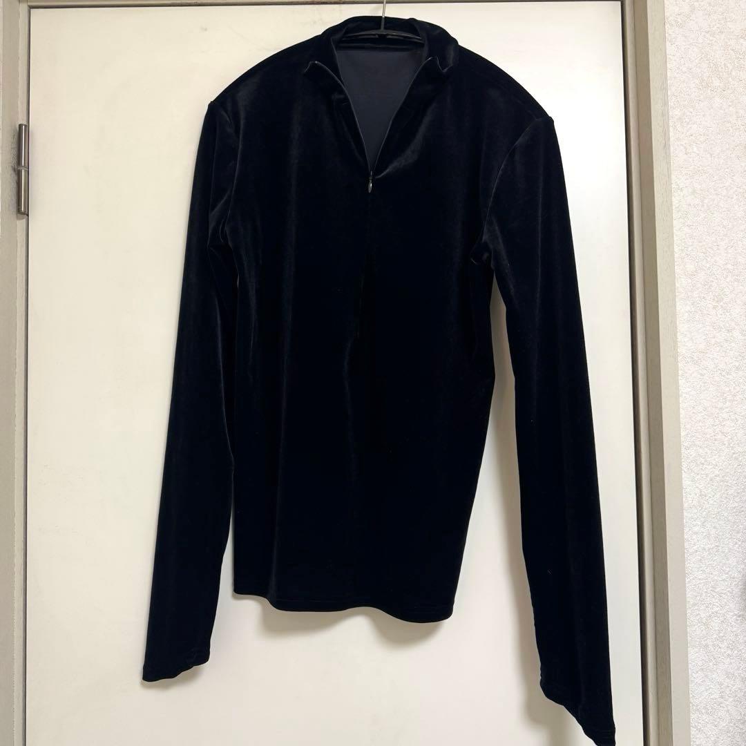 トップス ENOF / velour jersey zip tops