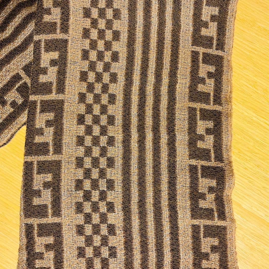 【新品・未使用】FENDI ズッカ柄 ウールマフラー マルチカラー リバーシブル