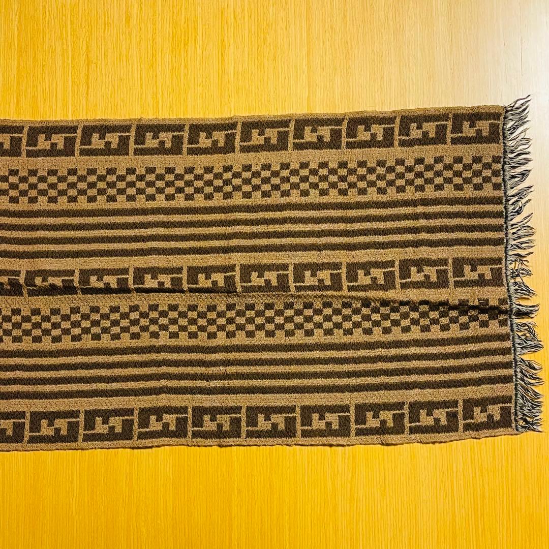 【新品・未使用】FENDI ズッカ柄 ウールマフラー マルチカラー リバーシブル