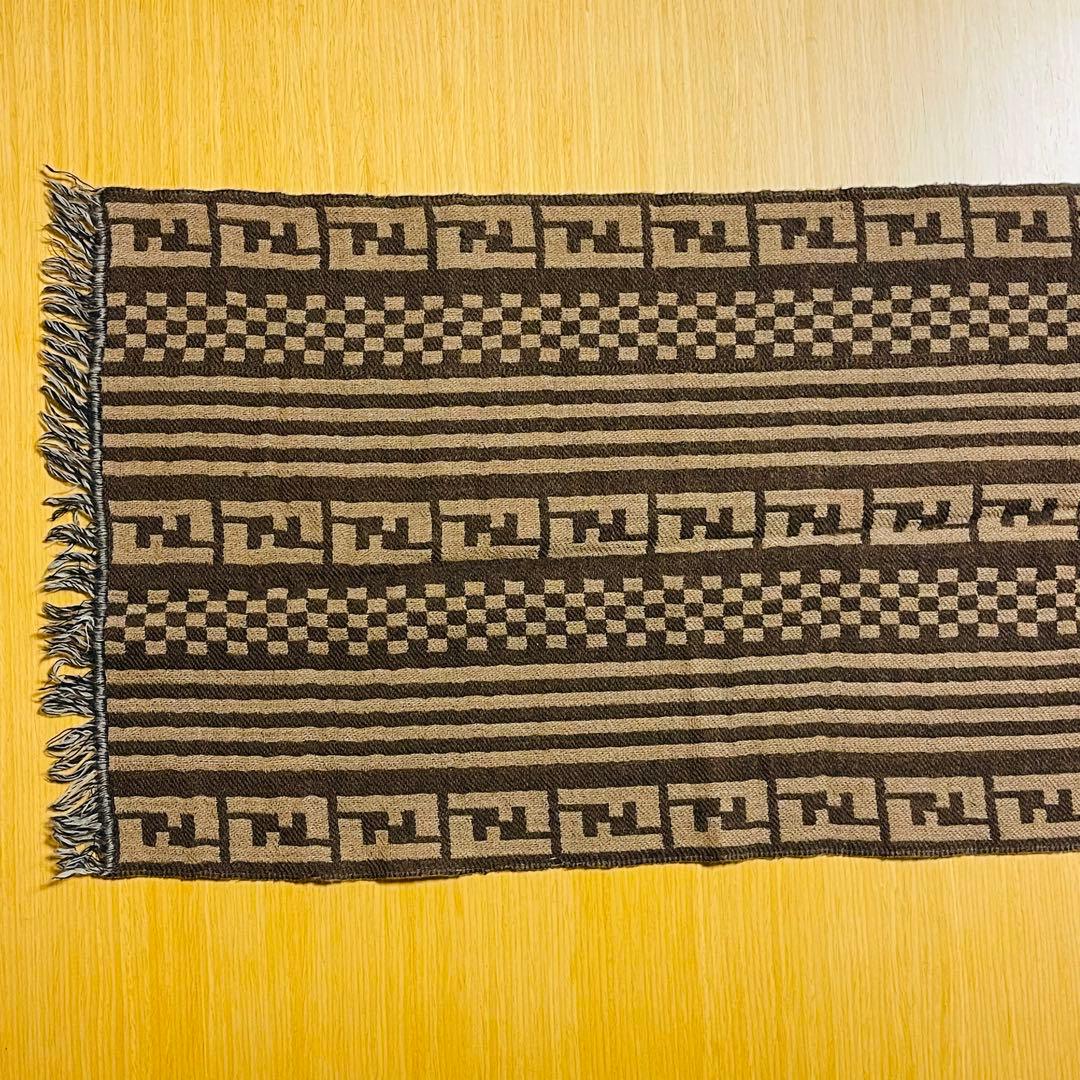 【新品・未使用】FENDI ズッカ柄 ウールマフラー マルチカラー リバーシブル