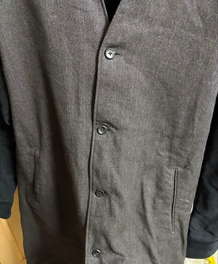 sus-sous ノーカラーコート