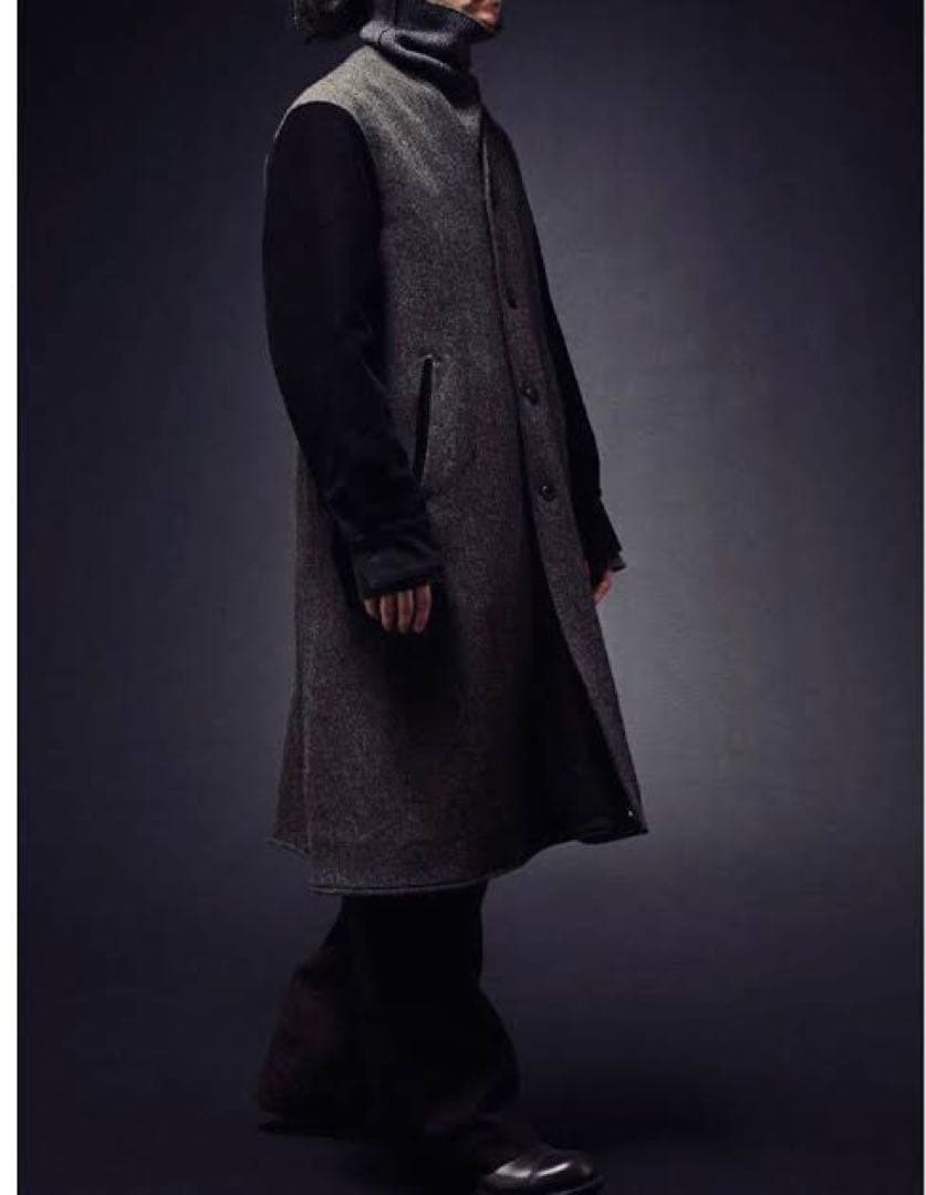 sus-sous ノーカラーコート