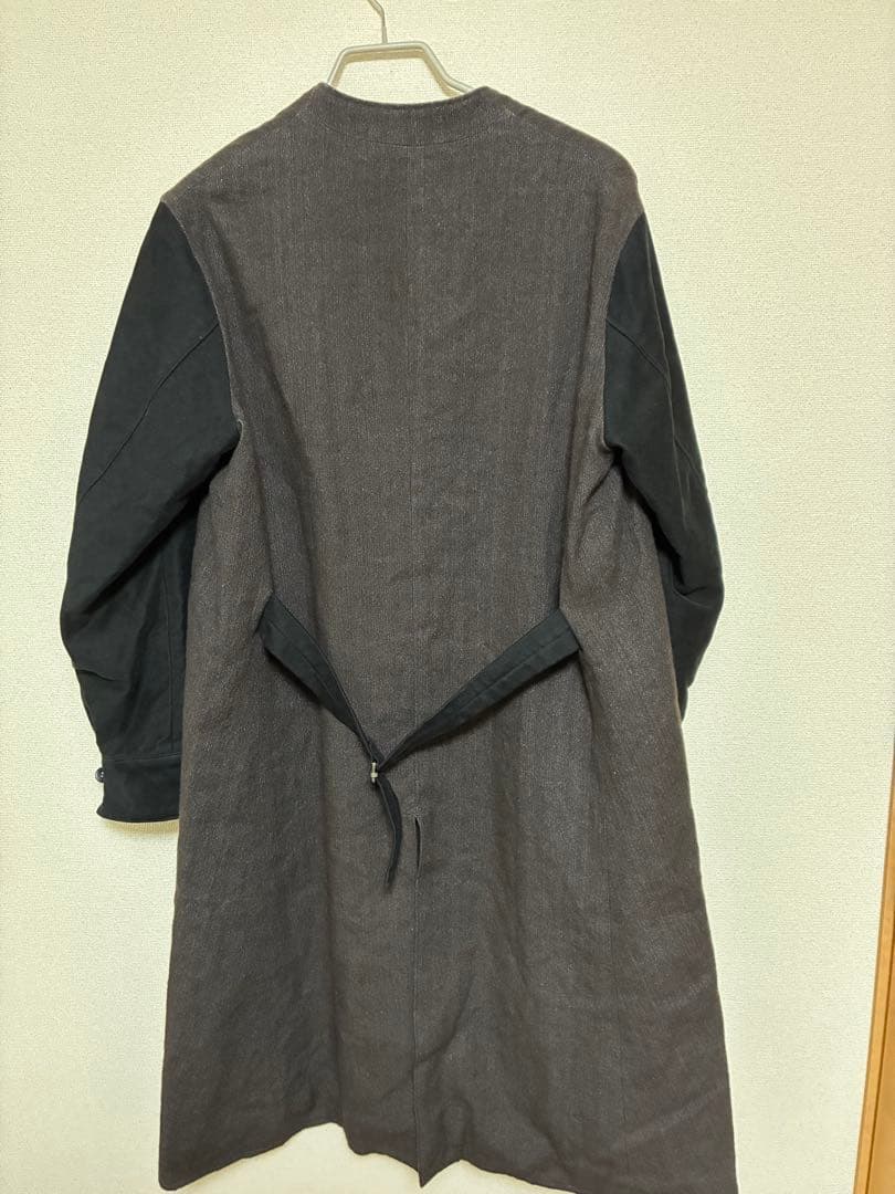 sus-sous ノーカラーコート