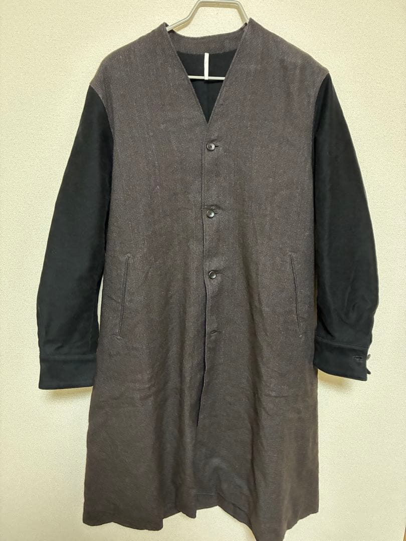 sus-sous ノーカラーコート