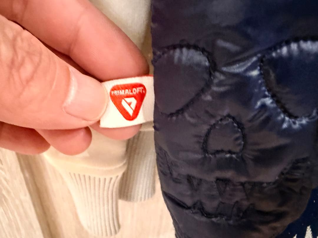 【超美品】MARK & LONA スカルパターン プリマロフトダウンスニード