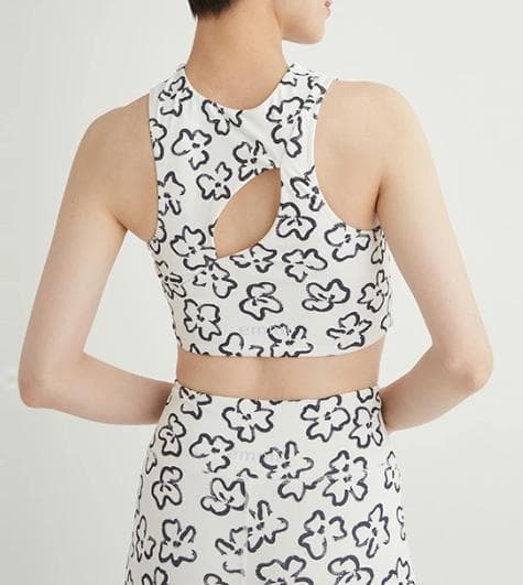 emmi yoga エミ ヨガウェア ブラ 花柄 新品未使用タグ付き