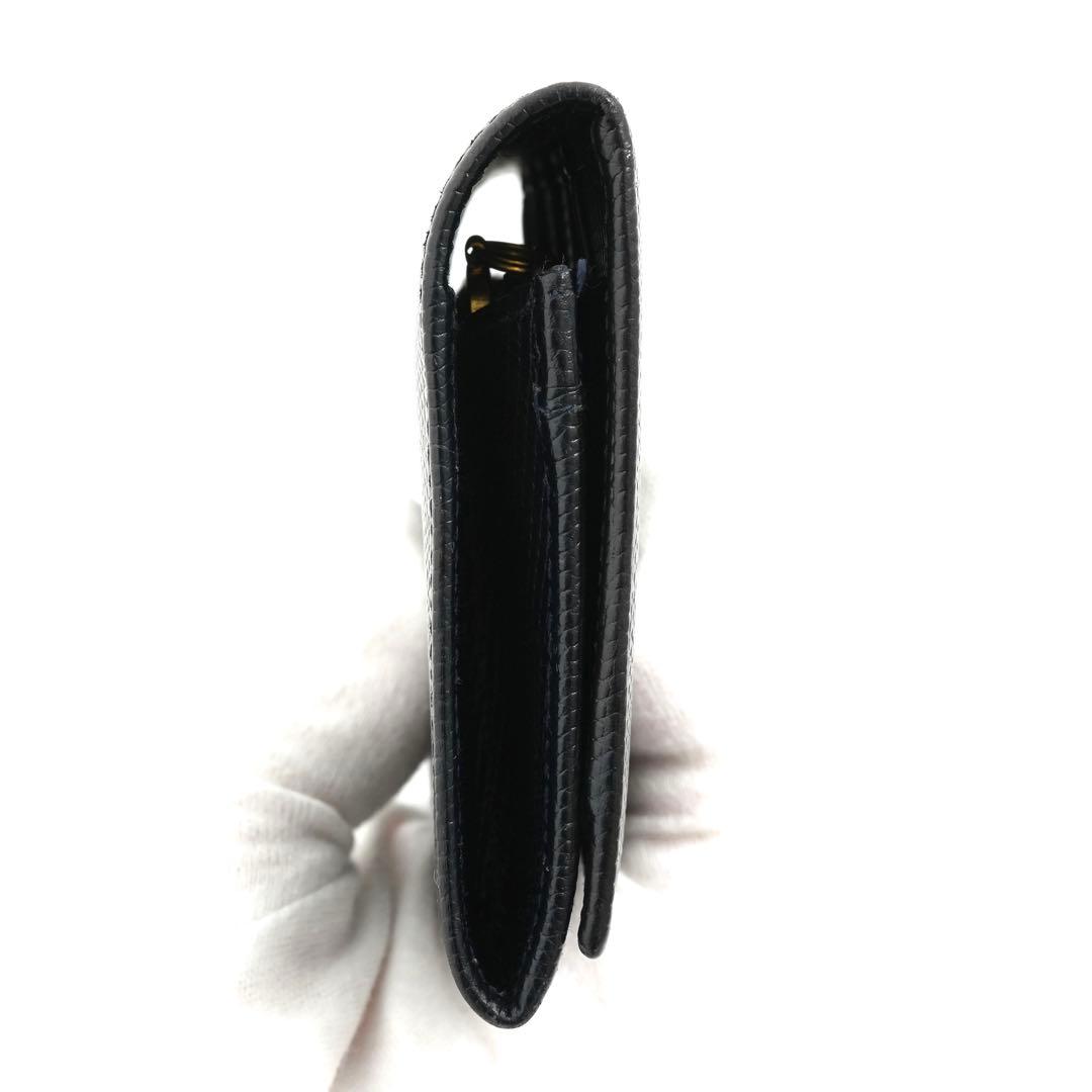 ✨未使用展示品・箱付き✨　Ferragamo 長財布　ヴァラリボン　リザード