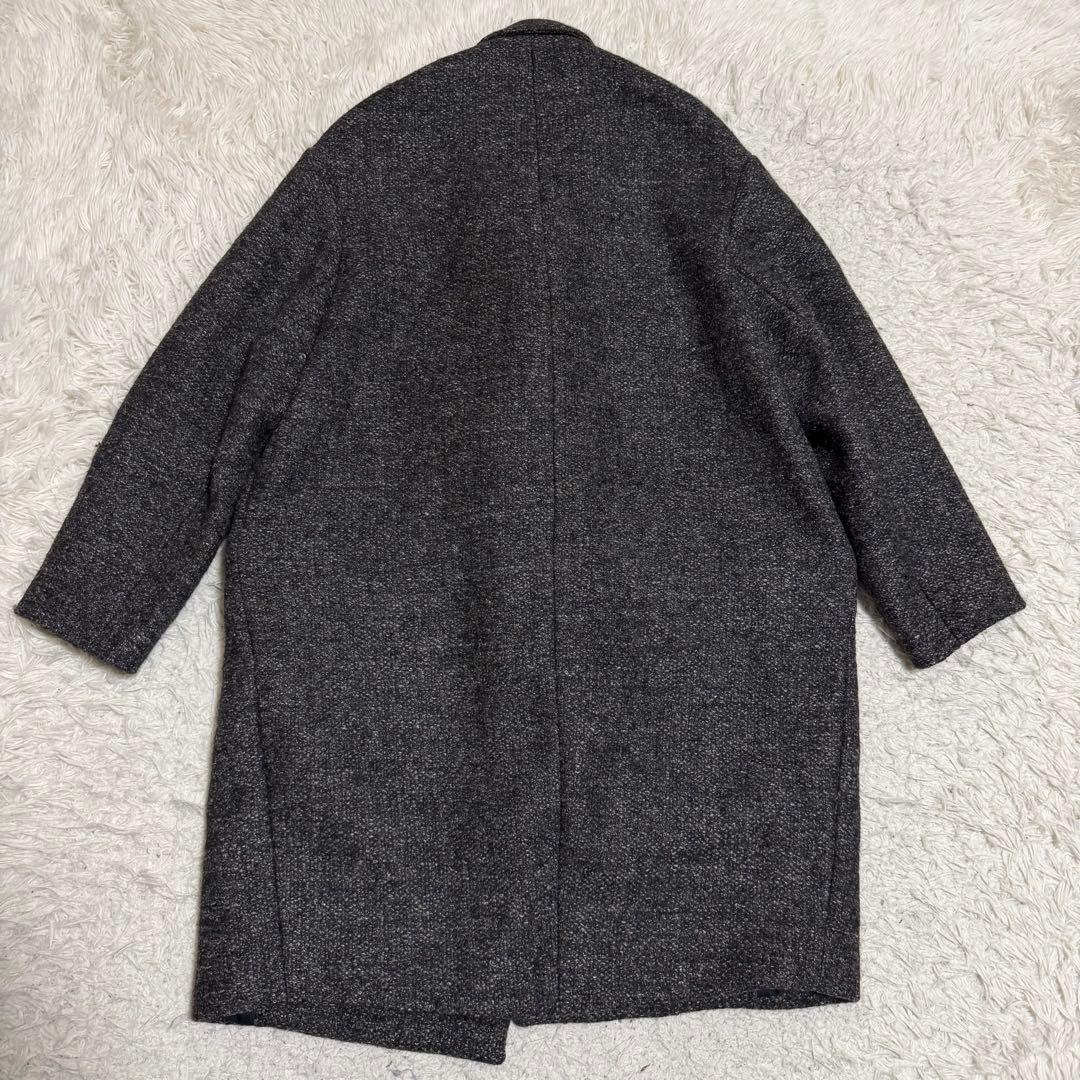近年極美品　イザベルマラン　ツイードチェスターコート　くるみボタンオーバーサイズ