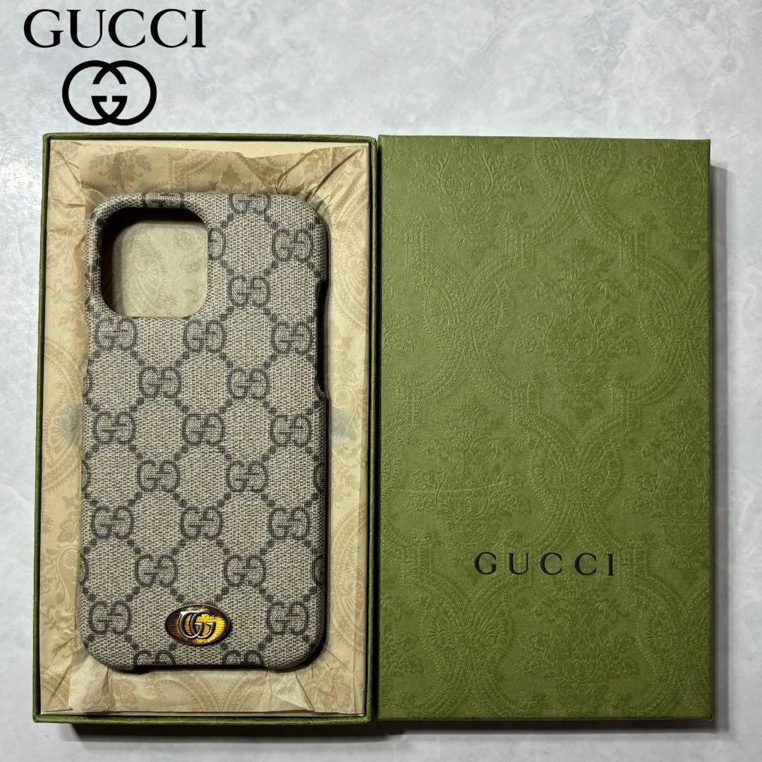 新品 グッチ GG オフィディア iPhone13 Pro MAX ケース