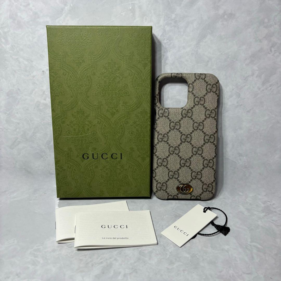 新品 グッチ GG オフィディア iPhone13 Pro MAX ケース