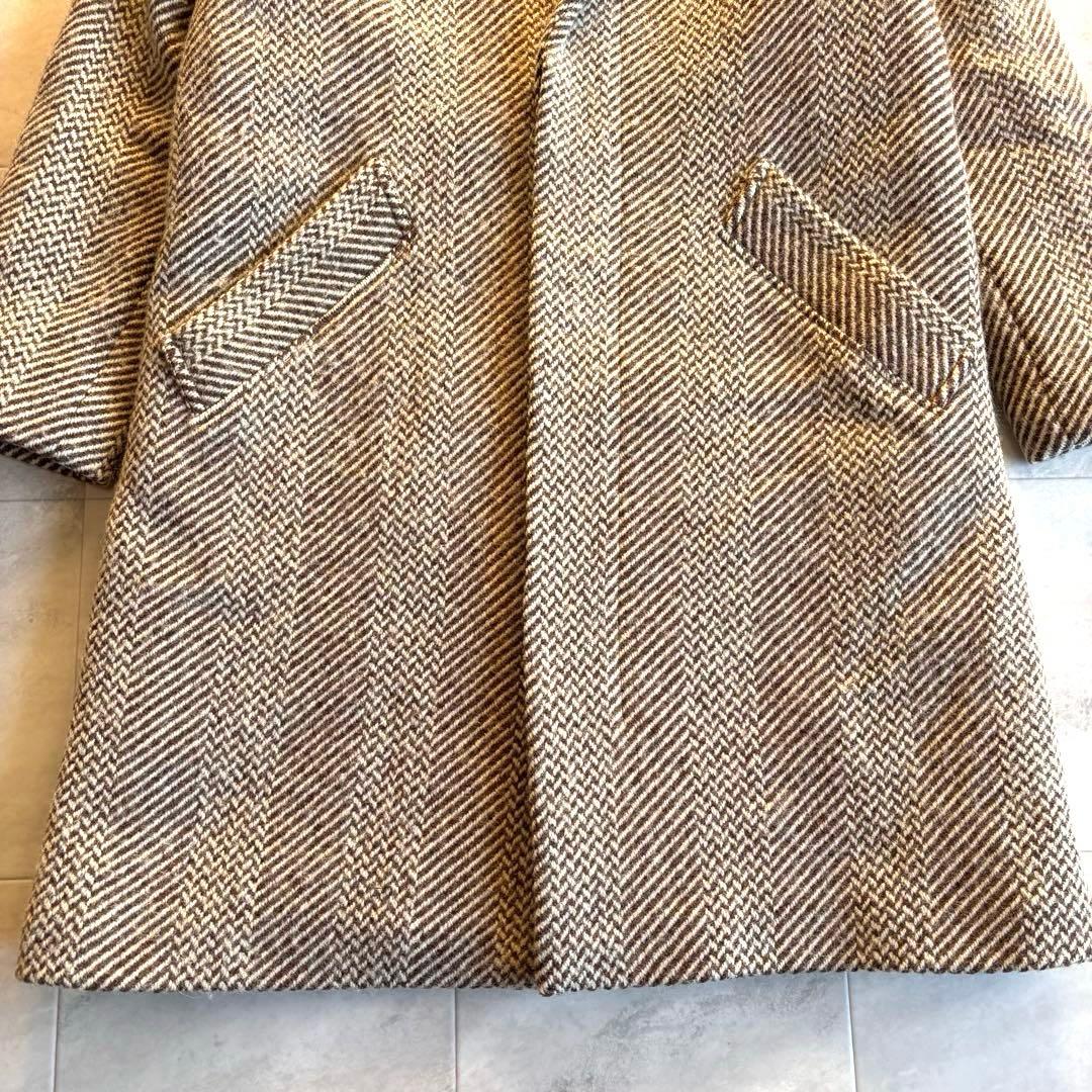 【A.P.C.】アーペーセー チェスターフィールドコート ヘリンボーン柄 36