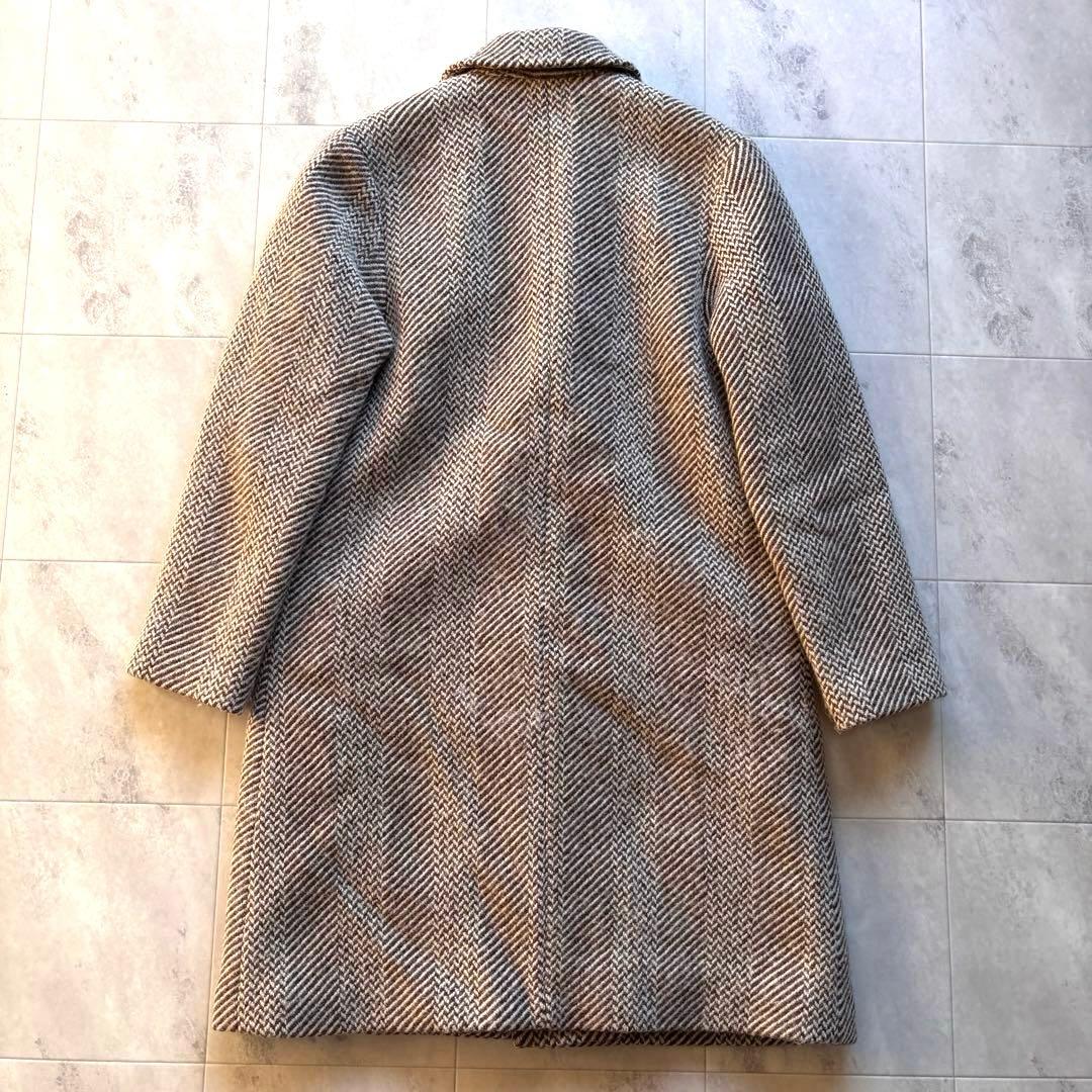 【A.P.C.】アーペーセー チェスターフィールドコート ヘリンボーン柄 36