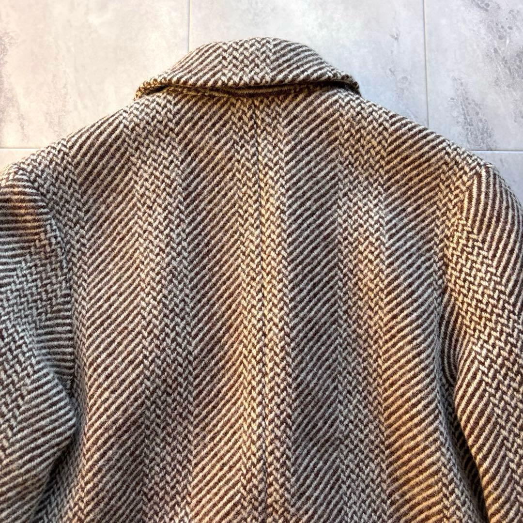 【A.P.C.】アーペーセー チェスターフィールドコート ヘリンボーン柄 36