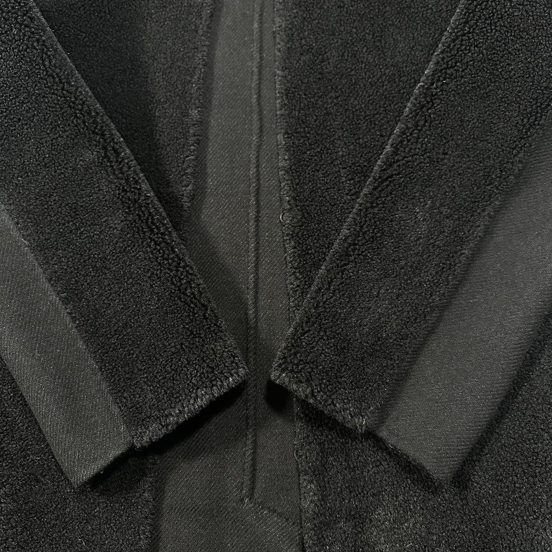 未使用級✨バジーレ28 ムートンロングコート ボア切替え ラム 現行タグ 黒9号