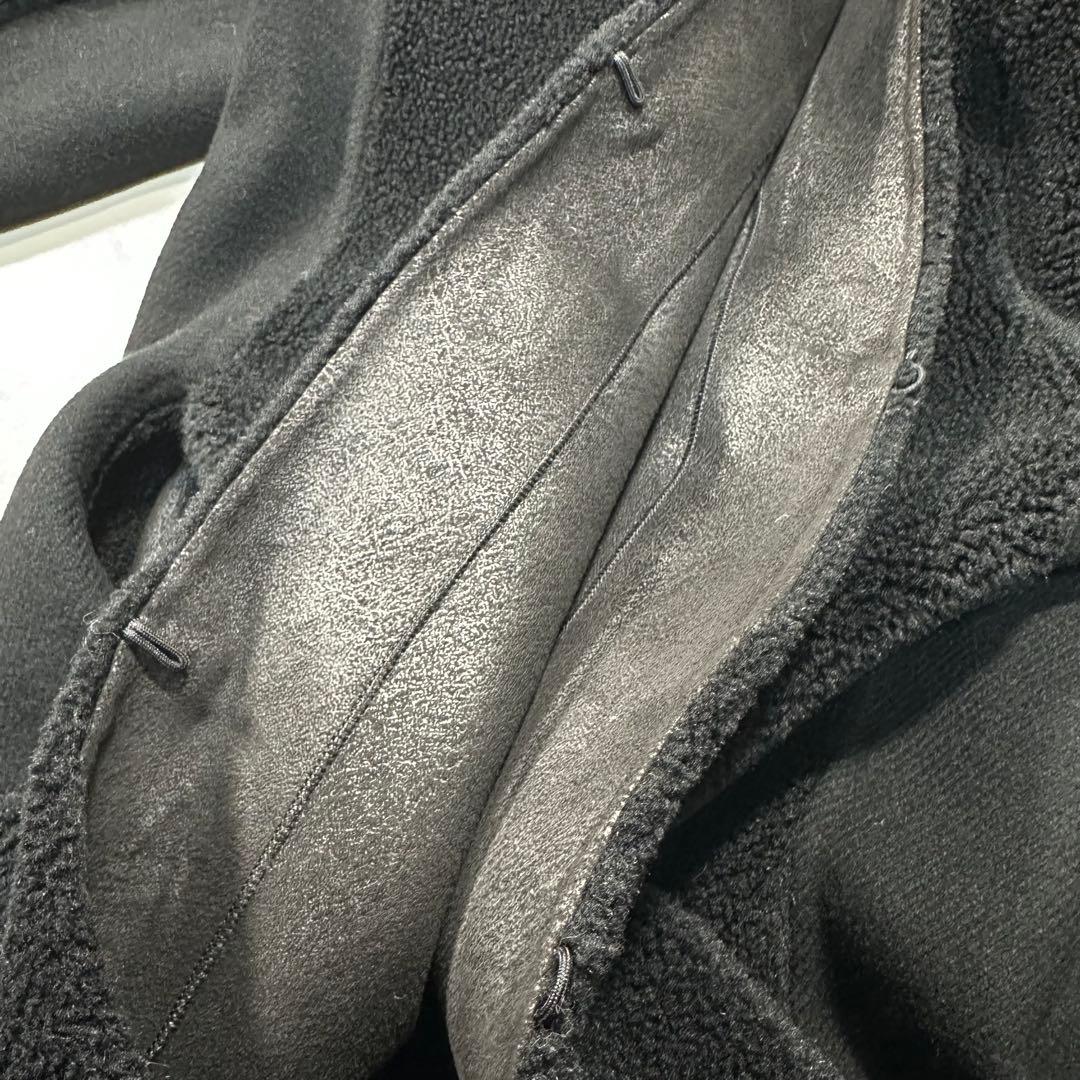 未使用級✨バジーレ28 ムートンロングコート ボア切替え ラム 現行タグ 黒9号