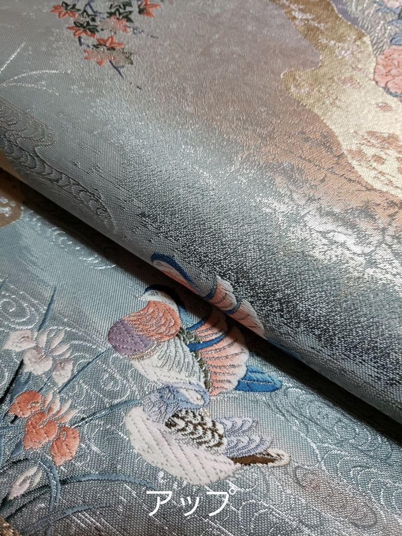 新品 ，お仕立て済み■正絹高級九百錦道長障壁面文，六通柄袋帯