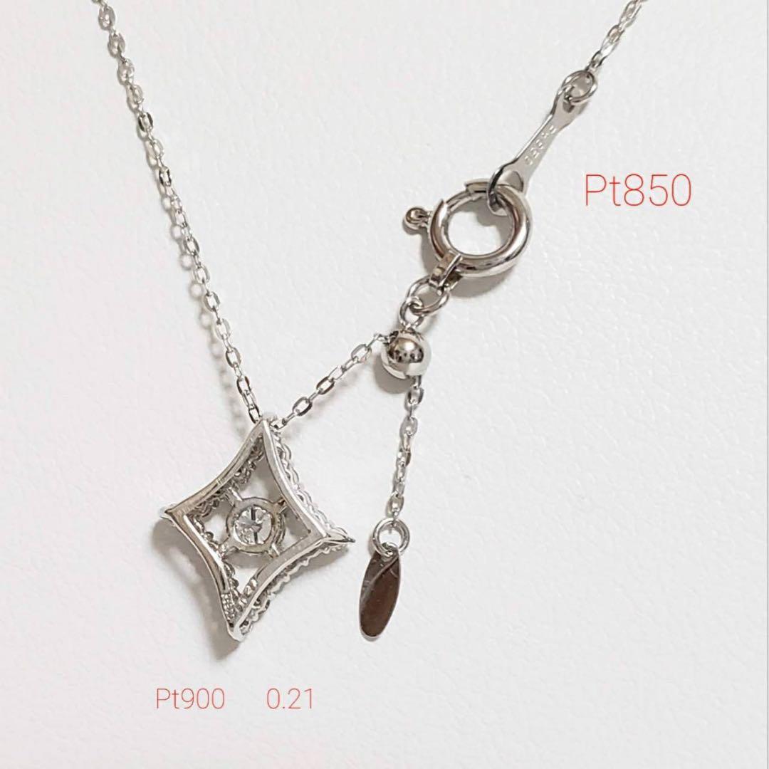 【高級感溢れる新作】新品未使用♡ダイヤプチネックレス（0.21CT)