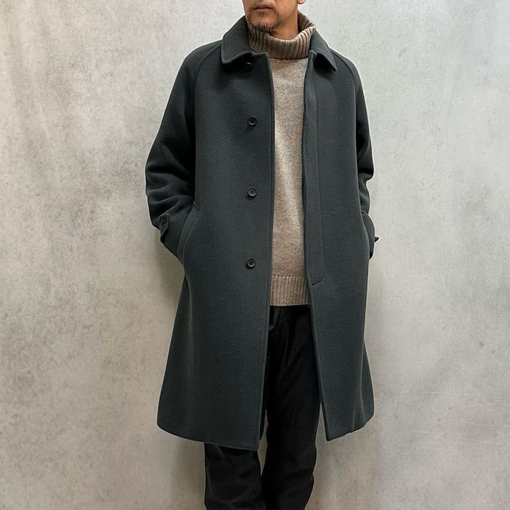 グリーンレーベルリラクシング SENTDALE WOOL ステンカラーコートM