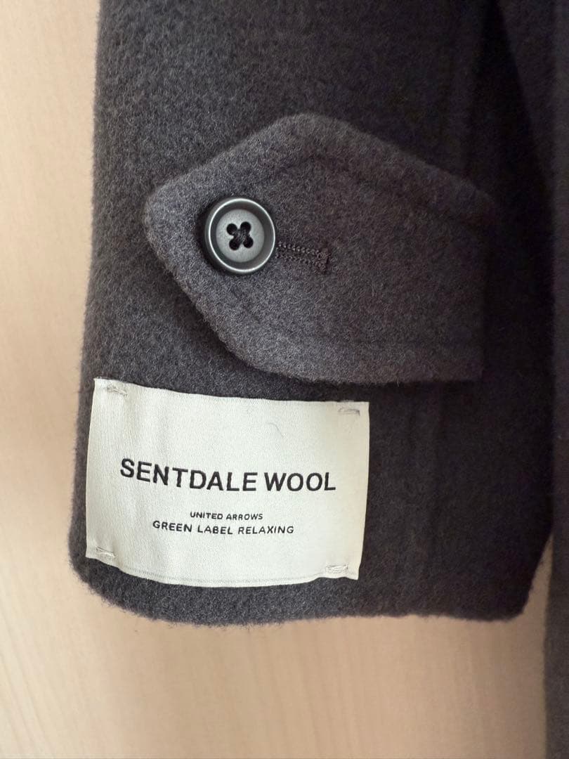 グリーンレーベルリラクシング SENTDALE WOOL ステンカラーコートM