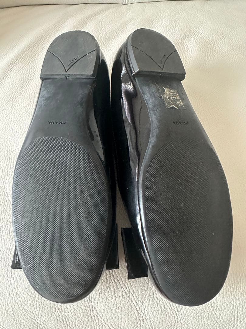 Prada パンプス リボン　38