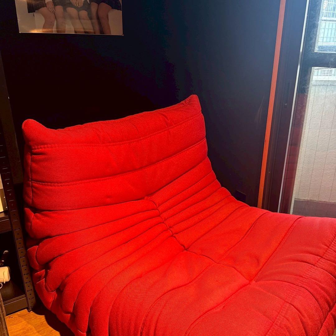 【限定値下げ】ligne roset トーゴ レッド 1P / リーンロゼ