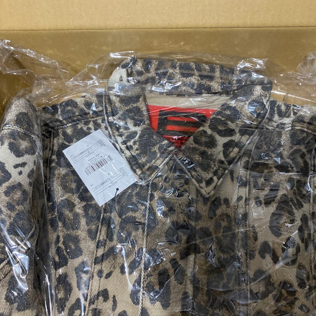 ヒョウ柄 クロップドデニムジャケット