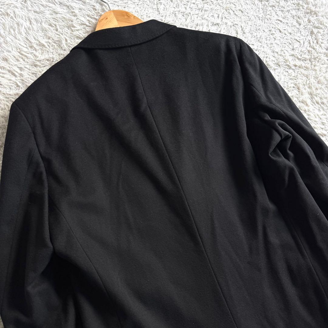 極美品　INTIMAGE カシミヤ100％　チェスターコート　黒　ブラック　A7