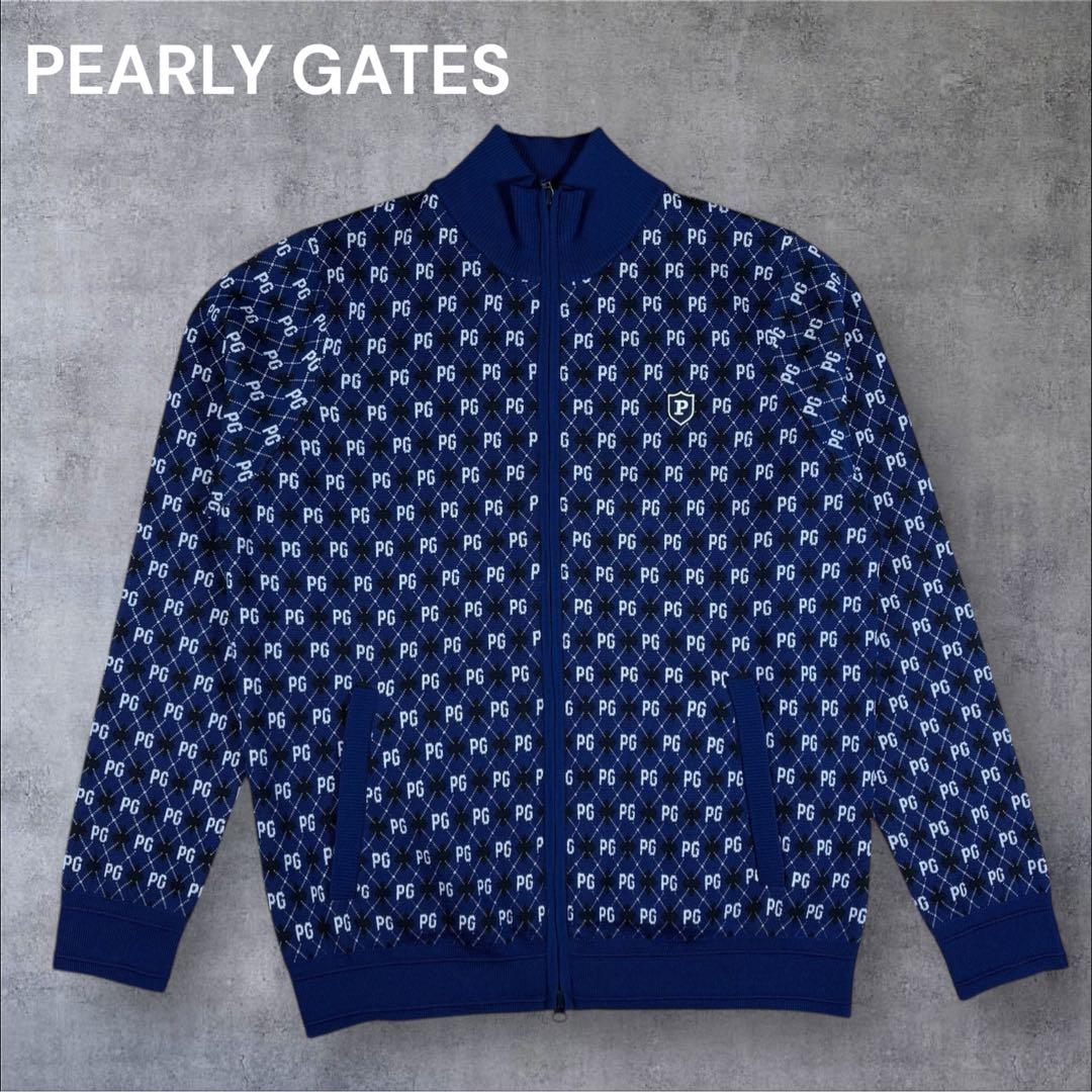 極美品 PEARLY GATES ゴルフ パーリーゲイツ ジップ ニット
