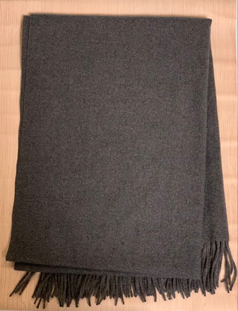 ま*ー様 ジョンストンズ カシミア 大判ストール マフラー グレー