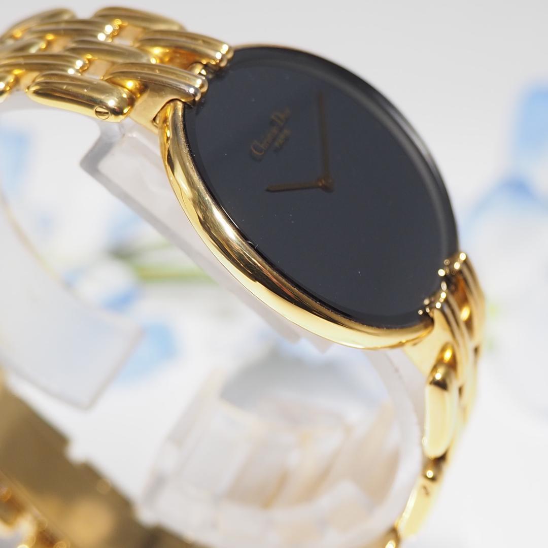 美品 ディオール DIOR バギラ ブラックムーン メンズ 腕時計 H613