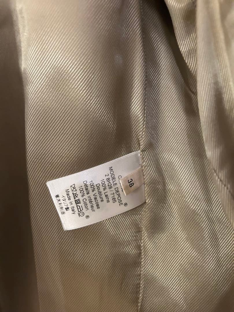 CELINE クロンビーコート　ベージュ 38