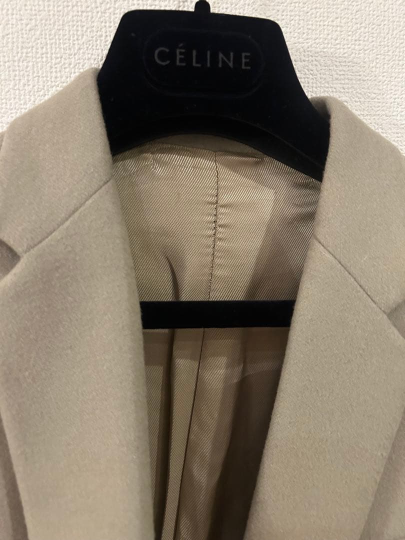 CELINE クロンビーコート　ベージュ 38