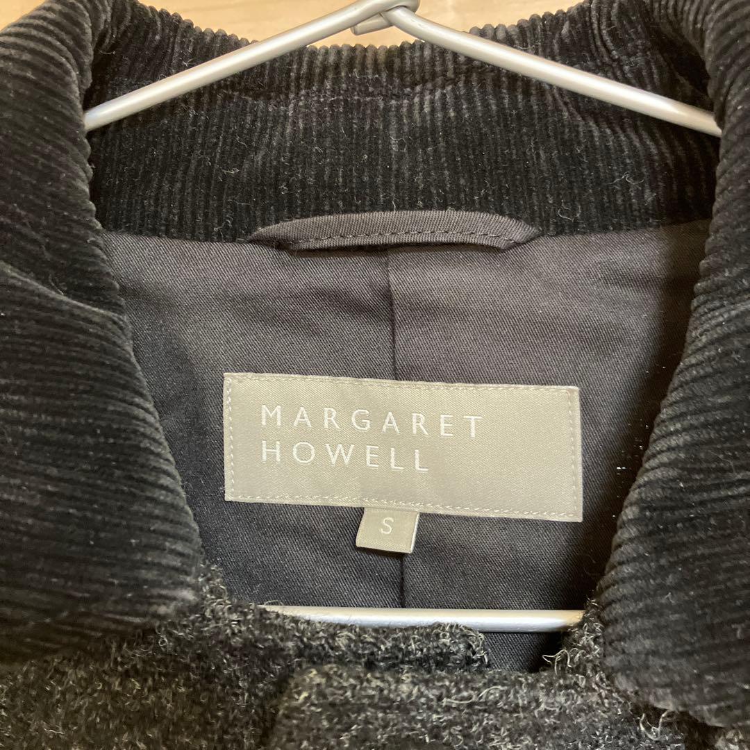 MARGARET HOWELL ウールピーコート Sサイズ ダークグレー