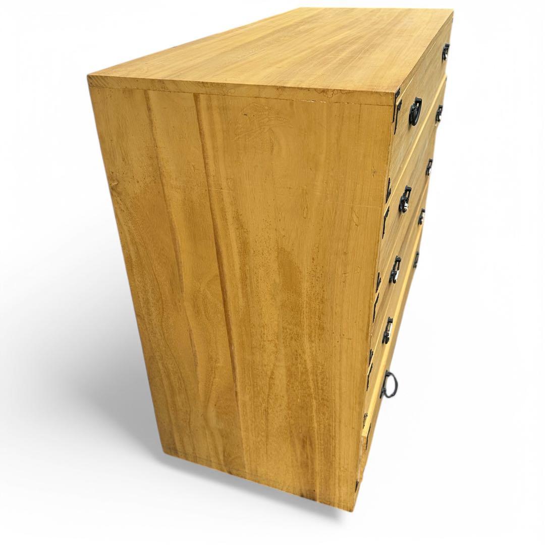 高級 桐箪笥 5段 とのこ仕上げ 砥の粉 衣装タンス 着物 収納