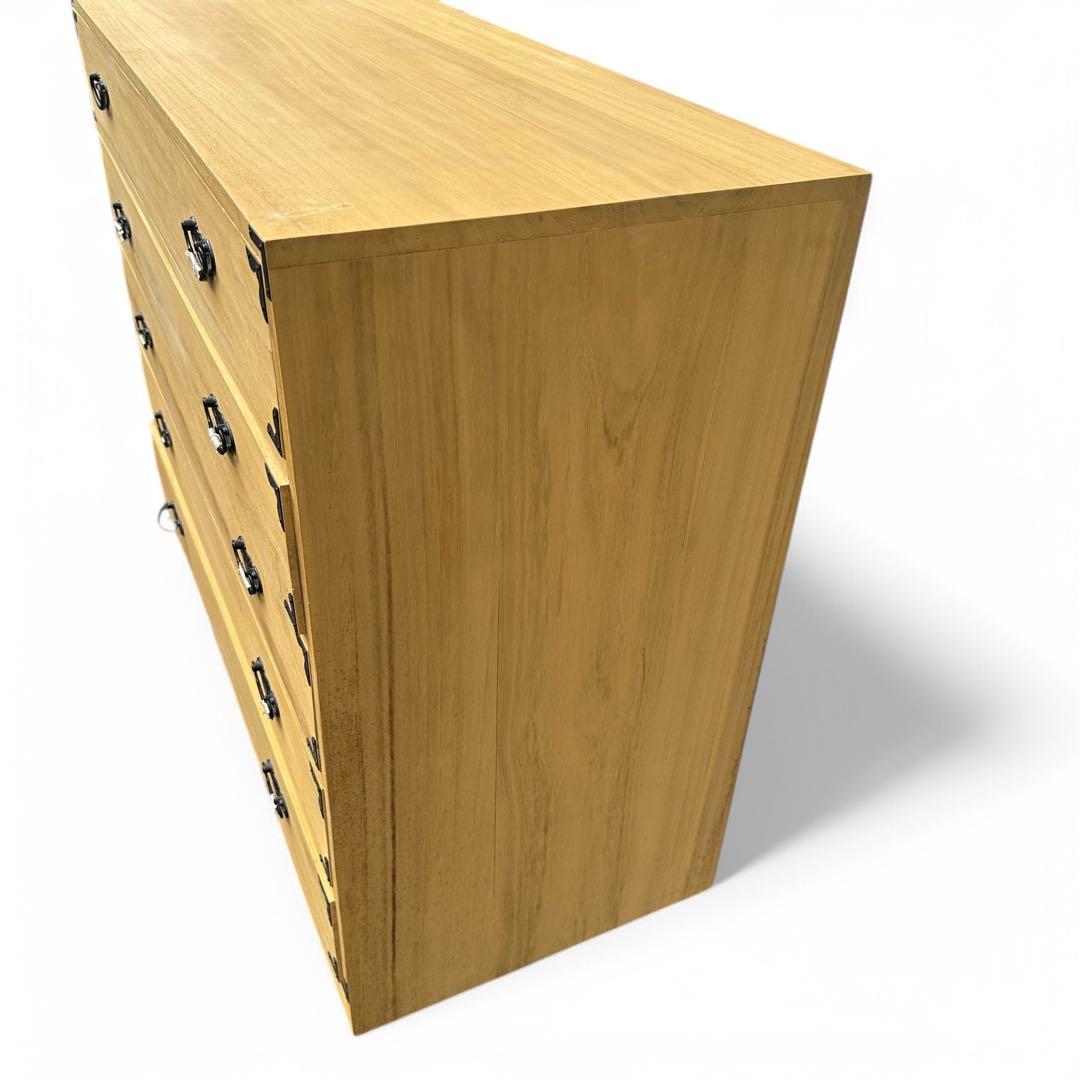 高級 桐箪笥 5段 とのこ仕上げ 砥の粉 衣装タンス 着物 収納