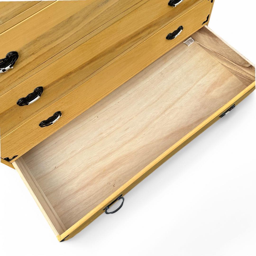 高級 桐箪笥 5段 とのこ仕上げ 砥の粉 衣装タンス 着物 収納