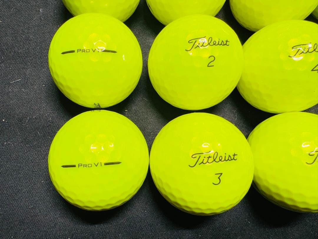 最新 タイトリストPRO V1 2025年モデル 20個　　イエロー