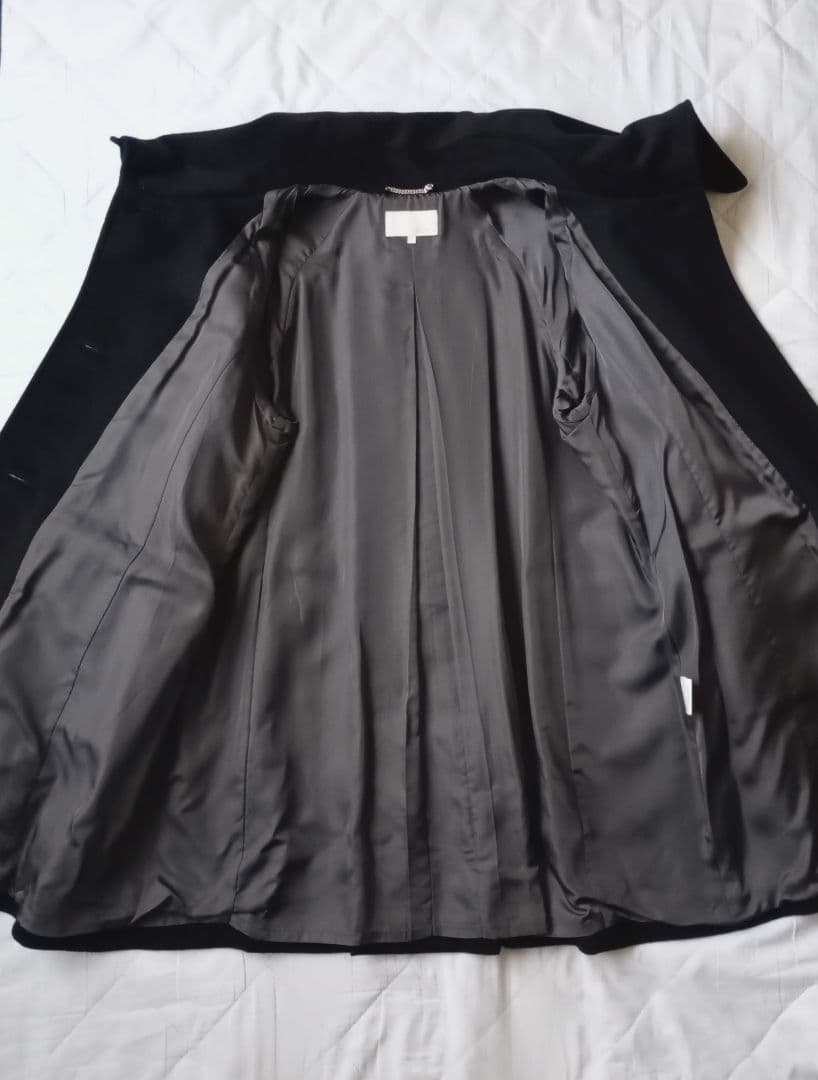 極美品　UNTITLED　ショールカラーコート　カシミヤ混　フォーマル　ゆったり