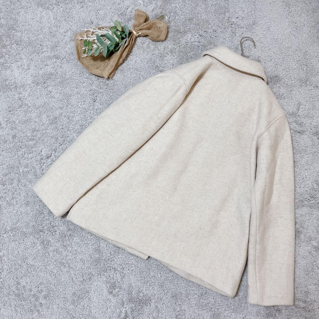 A3209【アニエスベー】希少✨ウール混合ジャケット/似顔絵モチーフ/2/M