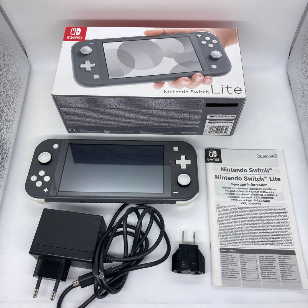 ★Nintendo Switch Lite グレー 本体 ACアダプター付き