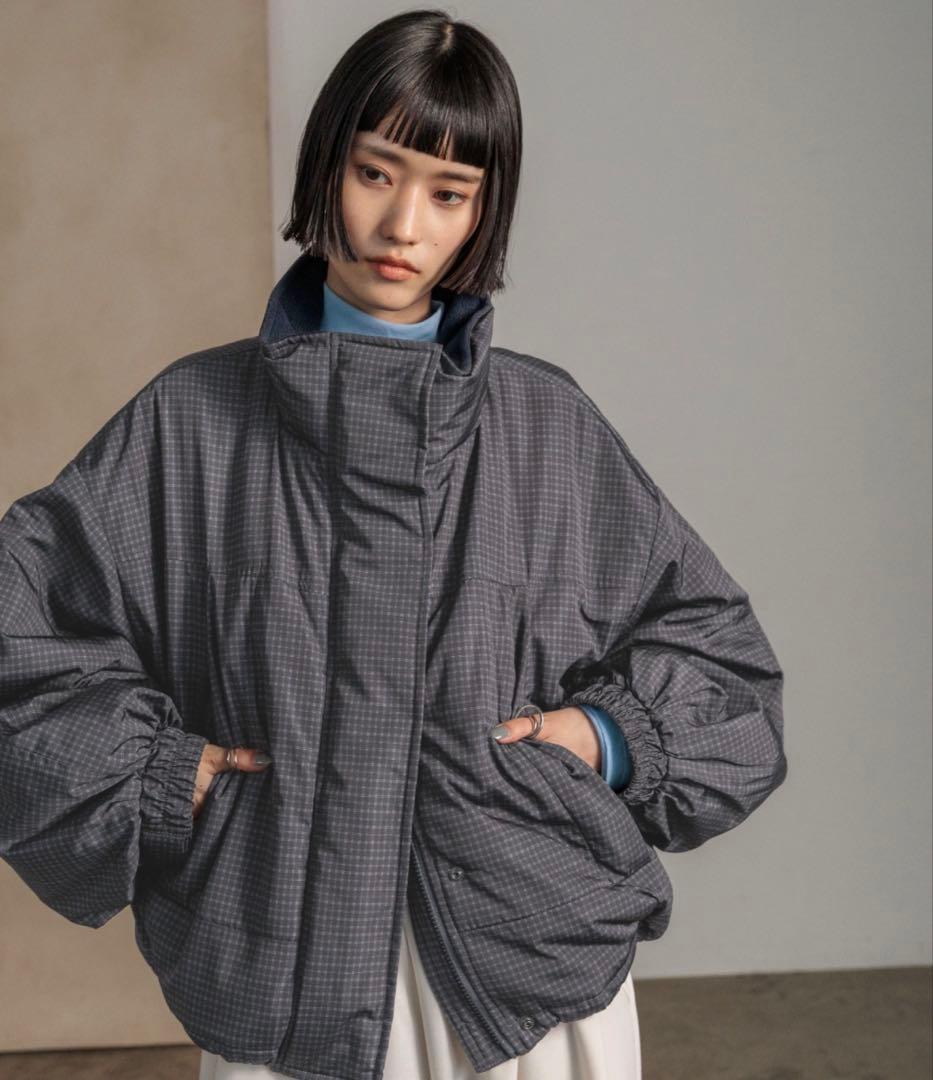 【完売商品】LOWRYSFARM チェックモンスターショートコート ブルゾン