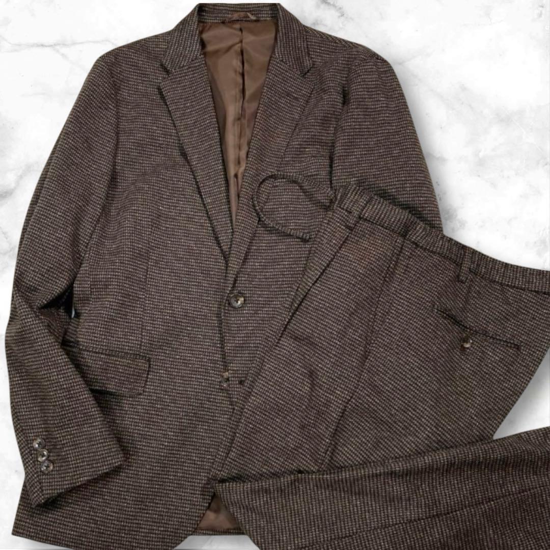 【極美品】SIMPLICITE plus スーツ　セットアップ　千鳥柄　23AW