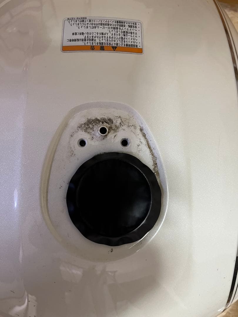 Kawasaki Estrella タンク 使用済み 凹み有り ホワイト