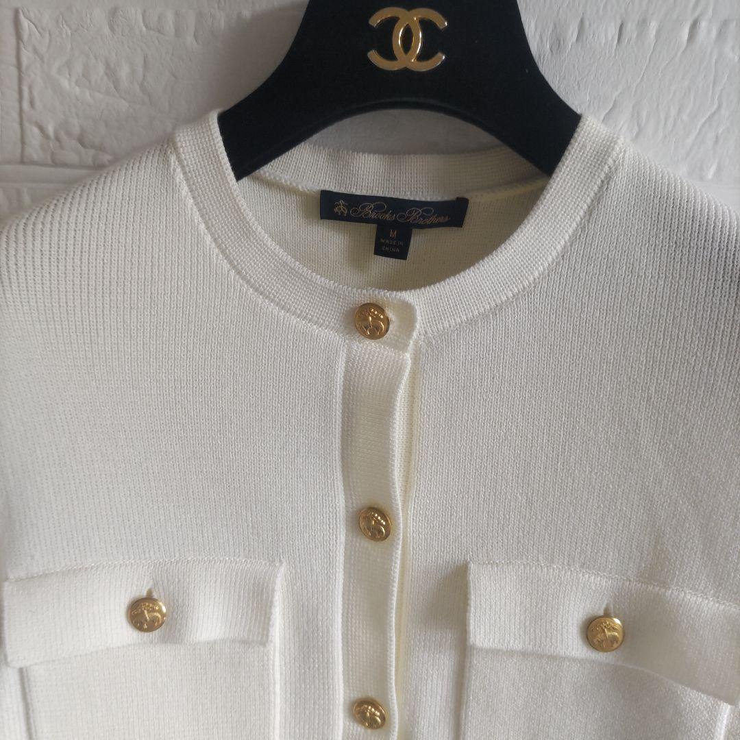 専用✨美品✨BROOKS BROTHERSノーカラーニットジャケットカーディガン