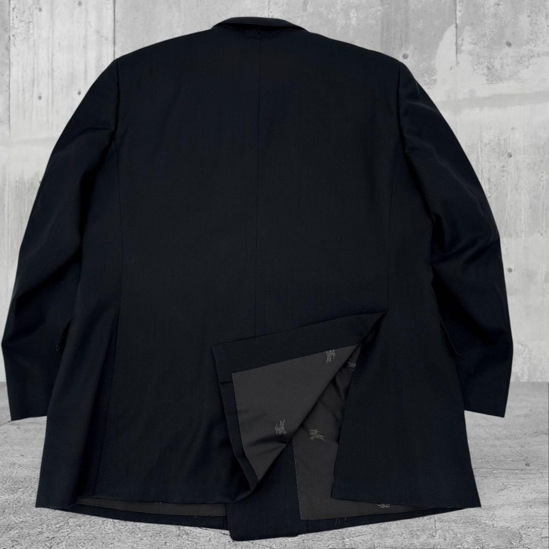 【高級】バーバリー　スーツ　セットアップ　カシミヤ　螺鈿ボタン　ダブル