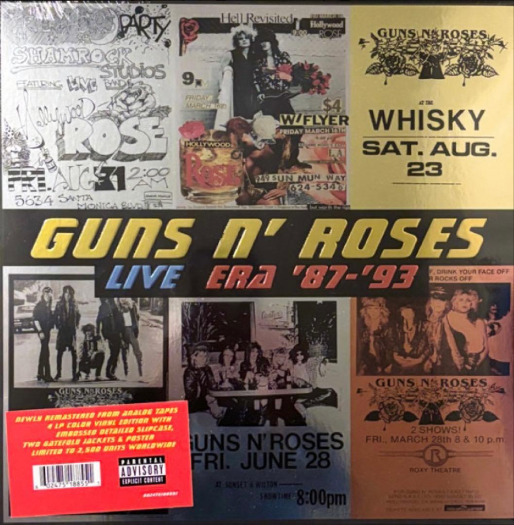 Guns N' Roses Live Era '87-'93限定カラーLP 角潰
