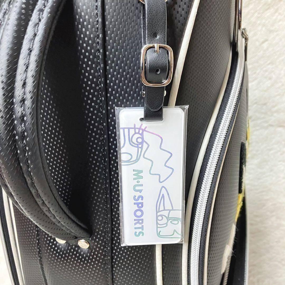 M・U SPORTS 25年秋冬新作 サガラ刺繍キャディバッグ ブラック