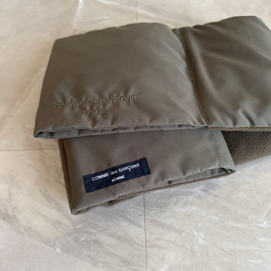 新品★24AW★コムデギャルソンオム★エステルタフタ×エステルフリース★マフラー