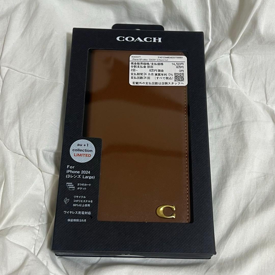 【新品未使用】COACH スマホケース iPhone16ProMax